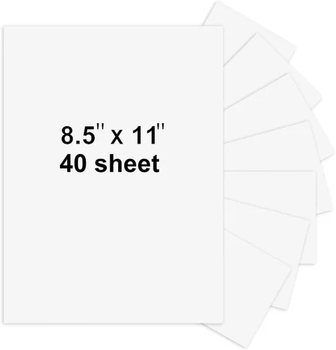 Miniatura 9 de 40 Sheets 8.5" x 11" Black Cardstock, Heavyweight Cardstock Sheets Blank Invitation Paper Greeting Cards Printable, 74lb Cover 200 GSM