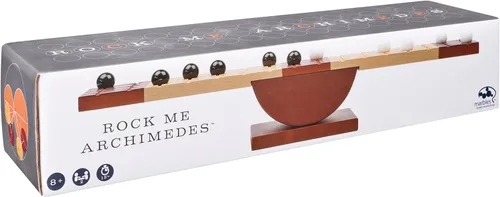 Miniatura 8 de Rock Me Archimedes, Juego de mesa familiar de rompecabezas de equilibrio y estrategia con canicas, juguete educativo STEM retro, para adultos
