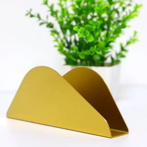 Miniatura 4 de Vertical Stainless Steel Napkin Holder Gold Freestanding Tissue Dispenser Sturdy Napkin Storage Rack for Restaurant Table and Home Kitchen Use