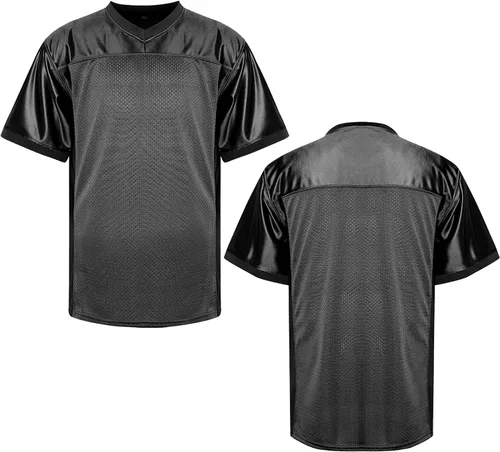 MESOSPERO Camisetas de fútbol en blanco para hombre, de malla, poliéster, lisas, de fútbol, ropa deportiva, S-3XL, color negro, blanco, gris