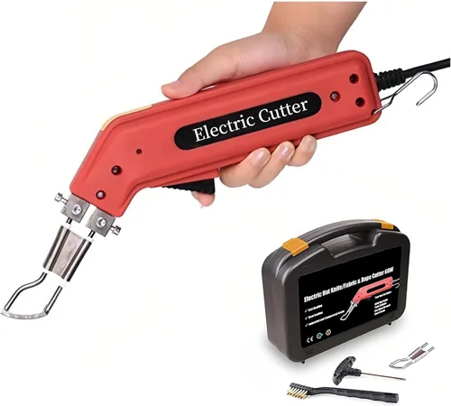 Cortador de cuchillo caliente eléctrico de mano y sellador de calor cuerda curación profesional cuchillo de corte en caliente cortador de tela