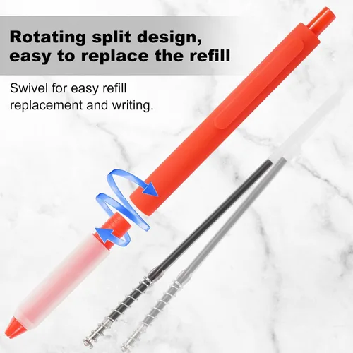 Miniatura 4 de Bolígrafos a Granel, 30 Piezas Bolígrafos Retráctiles de Punta Media (1.0mm) Bolígrafos de Bola para Escritura Suave Regalos para Mujeres y Hombres