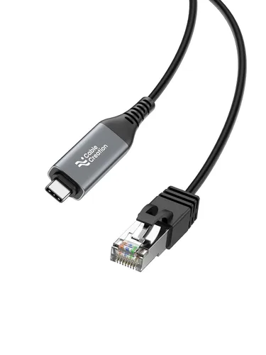 Miniatura 8 de CableCreation Cable USB a Ethernet de 3.3 pies, cable de red LAN de Internet USB a RJ45, Gigabit conectado directamente, compatible con laptop, PC