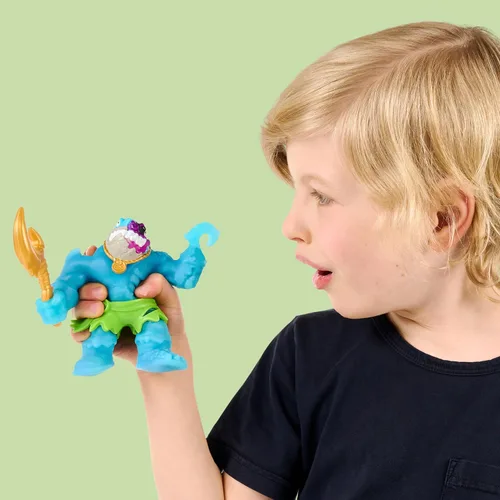 Miniatura 6 de Heroes of Goo Jit Zu Cursed Goo Sea Súper viscoso, paquete de héroes de figuras de acción de juguete lleno de goo Thrash con cara que cambia