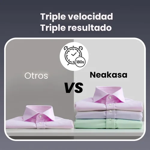 Miniatura 4 de Neakasa Magic 1 vaporizador al vacío, vaporizador de mano para ropa de viaje, succión de 2300 Pa para agarres de ropa, plancha de vapor 2 en 1