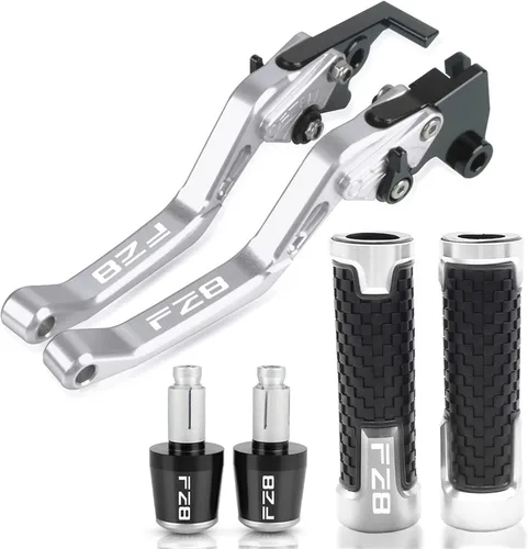 Miniatura 13 de Embrague Accesorios de motocicleta CNC Palanca de embrague de freno Manillar Manillar Agarres extremos para FZ8 FZ-8 2010-2018 2017 2016 2015 2014