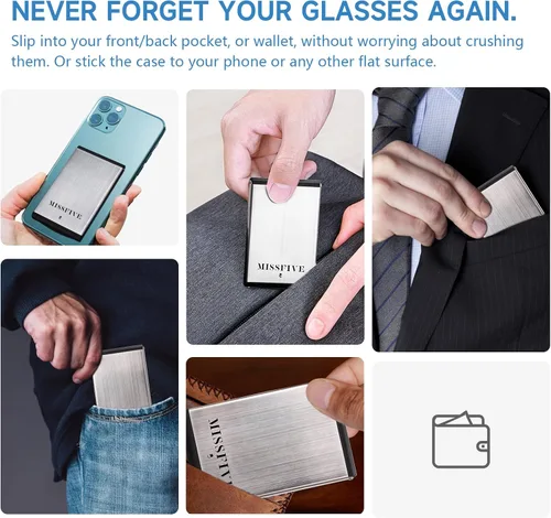 Miniatura 2 de Missfive Gafas de Lectura Plegables Premium con Bloqueo de Luz Azul para Hombres y Mujeres, Ultrafinas Plegables Portátiles Lectores de Viaje