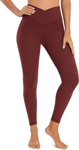 CRZ YOGA Butterluxe - Leggings de entrenamiento con cintura cruzada para mujer, 25 pulgadas, cintura alta, para gimnasio, atletismo, yoga