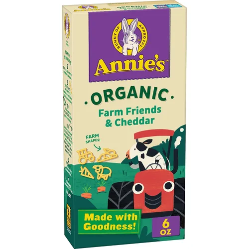 Miniatura 12 de Conchas de Annie's y Cheddar Añejo Real, hecho con pasta orgánica y queso real, 6 onzas