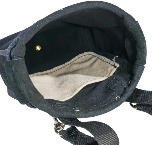Miniatura 7 de Klein Tools 51A Bolsa de herramientas, bolsa de utilidad para transportar tuercas y tornillos, con bolsillo interior, lienzo No. 10, 9 x 3.5 x 10