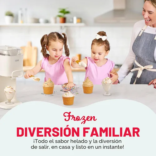 Miniatura 3 de Dash Máquina de helado suave Yogur congelado, sorbete y gelato – Máquina de helado de encimera para el hogar con tazón congelador, canal