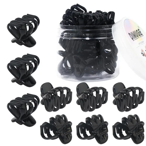Miniatura 40 de 9 pinzas para el pelo de pulpo de 1.6 in, medianas y pequeñas, pinzas para el cabello ámbar Aceessories antideslizantes, agarres fuertes