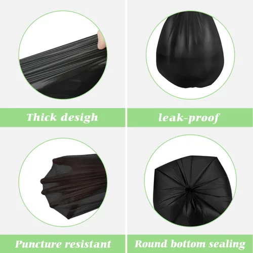 Miniatura 4 de 6 Gallon (fit 5.5-6 Gal) Small Strong Trash Bags by RayPard, 72 Counts Garbage Bags 25 Liter Waste Bin Liners for Home Office Kitchen Bathroom