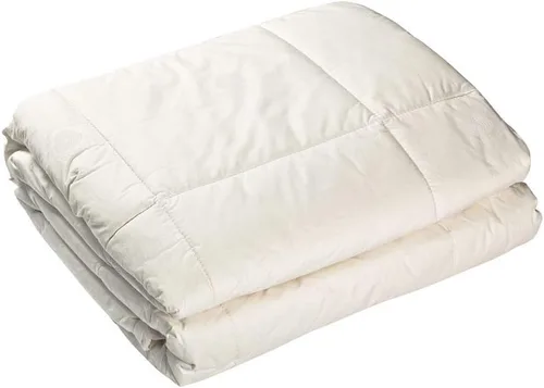 Miniatura 2 de Edredón relleno de lana 100% para todas las estaciones, recubierto de edredón alternativo 100% algodón, relleno de edredón, blanco hueso