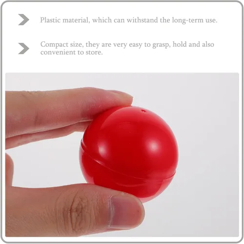 Miniatura 3 de Hemoton 25 bolas de bingo huecas de plástico, bolas de rifa que se abren para máquinas expendedoras y fiestas de cumpleaños, 1.6 in, color aleatorio