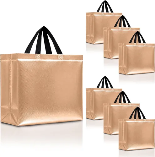 Miniatura 39 de Nush Nush Bolsas de regalo de color azul aguamarina de gran tamaño – Juego de 30 bolsas de regalo azul claro brillante con asas a granel – Bolsa