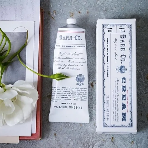 Miniatura 5 de BARR-CO. Original Scent - Crema de manos de manteca de karité para mujeres y hombres, crema hidratante de manos tranquila de avena lechosa, vainilla