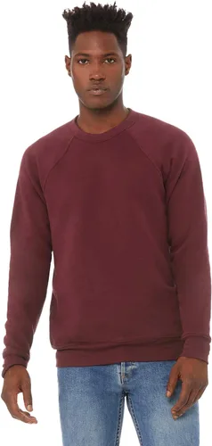 Miniatura 58 de Bella Canvas Sudadera de forro polar de esponja con cuello redondo (3901), Gris oscuro (Dark Grey Marble Fleck), M