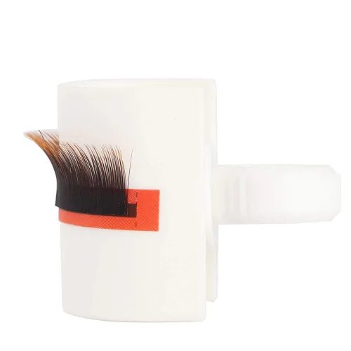 Anillo de pegamento para extensiones de pestañas con soporte de pestañas en forma de U, taza de pegamento desechable para extensiones, paleta de