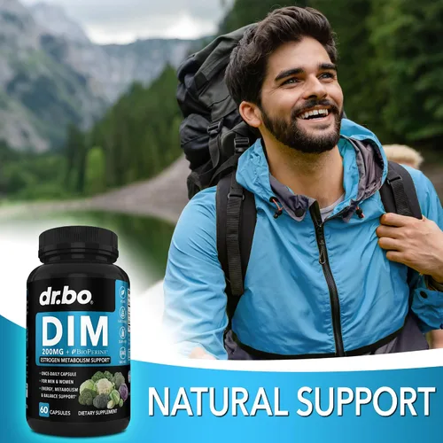 Miniatura 5 de Suplemento DIM para mujeres y hombres 200 mg – Bloqueador de estrógenos andrógenos para hombres y mujeres, píldoras hormonales para el acné
