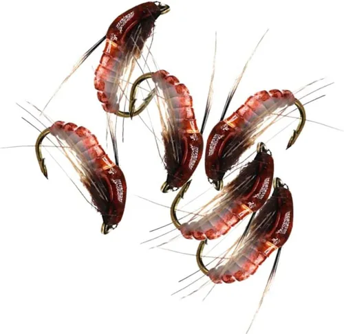 Miniatura 8 de Kit de moscas de pesca con mosca, 40/137 piezas, surtido de moscas secas/húmedas, serpentina para trucha, lubina, pez + caja de moscas 40 piezas - 6