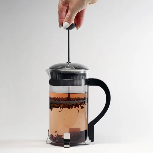 Miniatura 6 de Primula, prensa francesa clásica para 8 tazas de café, con manija negra, Transparente