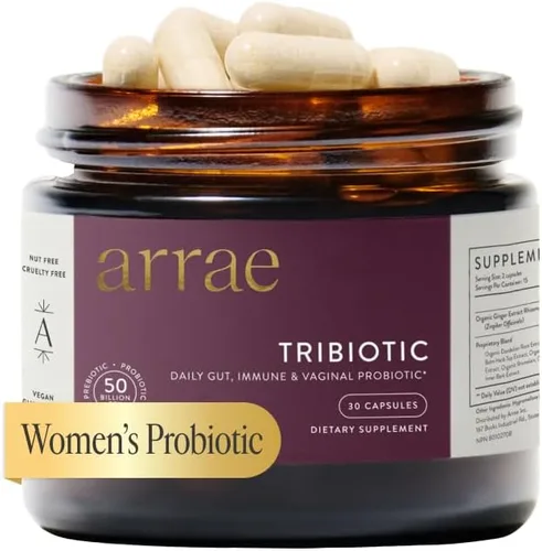 Miniatura 8 de Arrae Tribiotic, probióticos para mujeres, apoyo para el equilibrio del pH vaginal, salud intestinal, inmune y femenina, prebióticos, probióticos