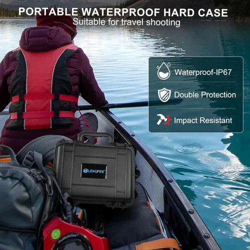 Miniatura 5 de Lekufee - Carcasa rígida compacta y portátil, resistente al agua, compatible con accesorios para Dron DJI Mini 2 y Mavic Mini 2.