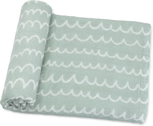 Miniatura 24 de Comfy Cubs Paquete de 4 mantas de muselina de 47 x 47 pulgadas, juego de mantas de algodón suave para bebés, grandes multiusos, para recién nacidos