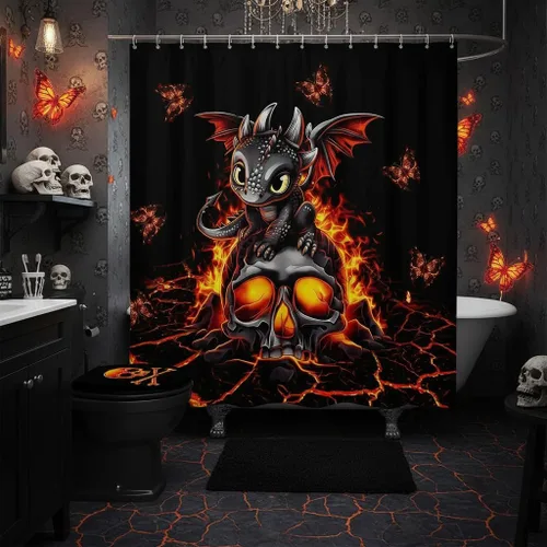 Miniatura 34 de Castle Fairy Cortinas de ducha impermeables 3D de sirena de ensueño, tela de paisaje, cortina de ducha de baño, diseño de mar, miau, pájaros