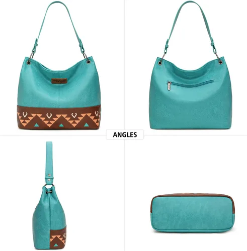 Miniatura 149 de Wrangler Hobo - Bolsas para mujer de cuero vegano con asa superior, bolsos de hombro y bolsos