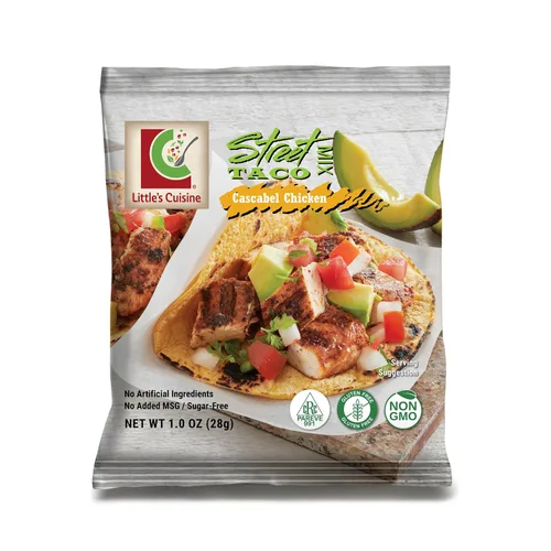 Miniatura 4 de Little's Cuisine Street Taco Mix Paquete surtido (caja de 4) Sin OMG, sin azúcar, Kosher, sin gluten, 2 Carne Asada, 1 pollo Cascabel, 1 pescado