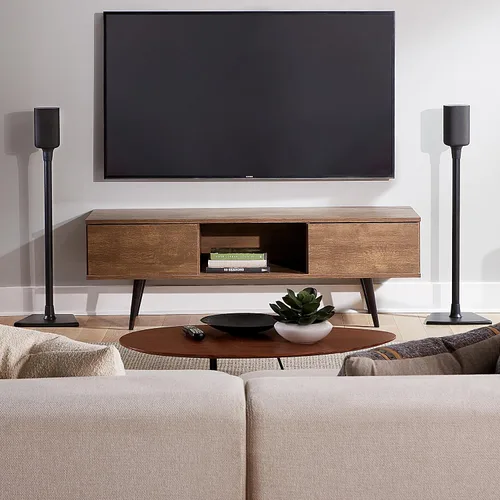 Miniatura 7 de SANUS Soportes para altavoces Roku Wireless - Par de soportes de altavoces de altura fija diseñados exclusivamente para barra de sonido Roku