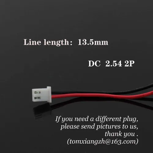 Miniatura 3 de VIDAR Batería recargable de iones de litio 7.4V 3100mAh Batería de iones de litio de alta capacidad con JST PH2.54/2P Plug-in (personalizable)