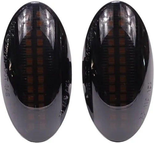 Luz LED de Marcador Lateral Señal de Giro Compatible con Suzuki Grand Vitara Vtarai Jimny Swift SX4 S-Cross APV Arena XL7 Alto Fiat Sedici (Negro)