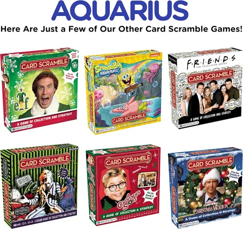 Miniatura 5 de AQUARIUS Juego de mesa de Navidad para vacaciones, divertido juego de fiesta familiar para niños, adolescentes y adultos, regalo entretenido