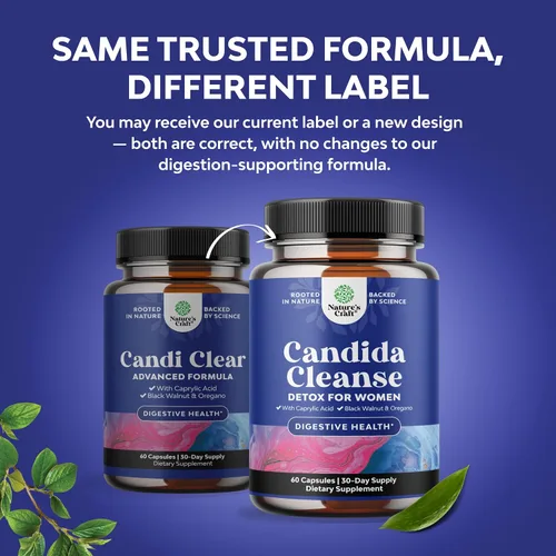 Miniatura 2 de Natures Craft Candida Cleanse - Desintoxicación corporal para mujeres, desintoxicación intestinal antisobrecrecimiento para mujeres con ácido