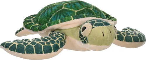 Wild Republic - Peluche de tortuga marina, muñeco de felpa, juguete de peluche, regalos para niños, Colección Cuddlekins, verde de 8 pulgadas, multi