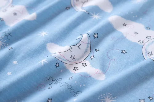 Miniatura 6 de Inadays Camisón de algodón para mujer, ropa de dormir de manga corta, camisón casual con estampado, pijama holgado y cómodo