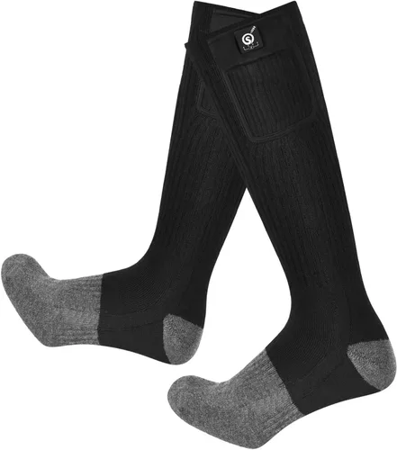 Miniatura 9 de SNOW DEER Calcetines calefactables, calentador de pies eléctrico con batería recargable para hombres y mujeres, invierno, esquí, caza, camping