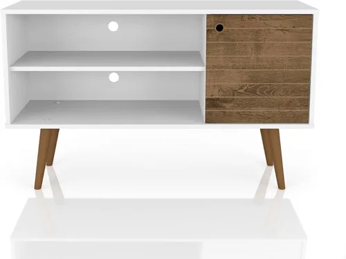 Miniatura 12 de Manhattan Comfort Liberty Soporte de TV Moderno de Mediados de Siglo para Televisores de hasta 46 Pulgadas, Centro de Entretenimiento