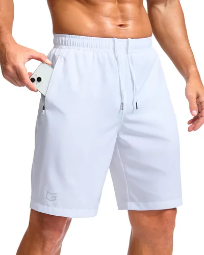 Miniatura 42 de G Gradual Pantalones cortos deportivos para correr para hombre con bolsillos con cremallera, de secado rápido, de 7 pulgadas, 5 pulgadas, 9