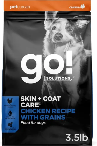 Miniatura 23 de Go! Solutions Skin + Coat Care - Alimento seco para perros de raza grande con granos, sin pollo, croquetas saludables, glucosamina y condroitina