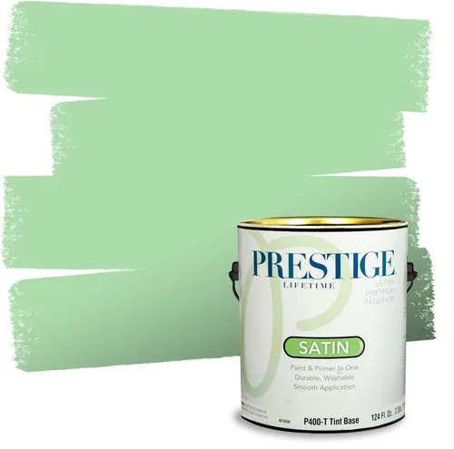 Miniatura 107 de PRESTIGE Pintura exterior e imprimación en uno, aloe, plano, 1 galón