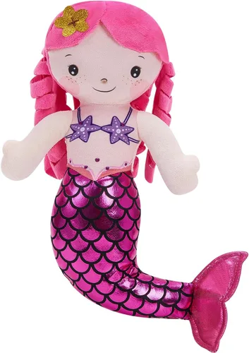 Miniatura 11 de Peluche de sirena azul, suave y linda muñeca de princesa de sirena, juguete de peluche, cumpleaños, día de San Valentín, decoración para niñas