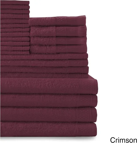 Miniatura 4 de Baltic Linen Juego de toallas de 100 % algodón, 4 toallas de baño, 4 toallas de mano, 4 puntas de los dedos con flecos, 12 toallas pequeñas