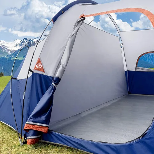 Miniatura 7 de CAMPROS CP Camping Tent 10/12 Person Family Cabin Tent, 2 Room Water Resistant Waterproof Tent with Top Rainfly, 4 Large Mesh Windows, Double Layer