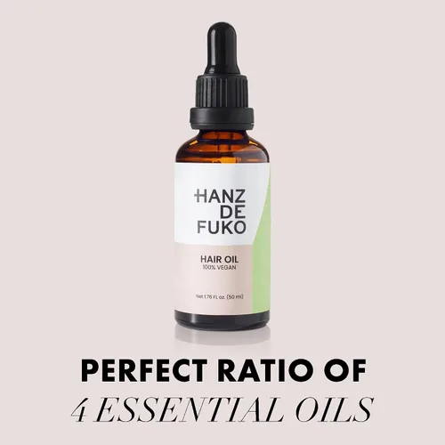 Miniatura 3 de Hanz de Fuko Aceite vegano para cabello y barba, apoya el crecimiento, la salud de la barba y un cabello más suave y suave, fórmula hidratante