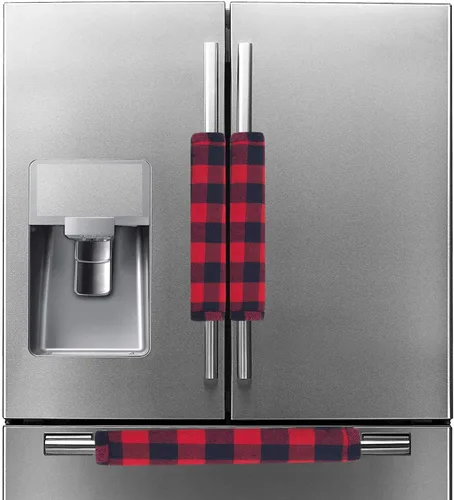 Miniatura 9 de Fundas para manijas de refrigerador, juego de fundas para manijas de electrodomésticos de cocina, horno microondas, nevera o lavavajillas, protector