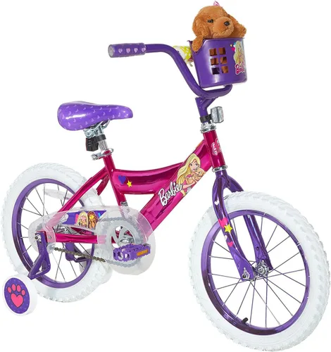 Dynacraft Barbie 12, 16, 18-inch Girls' Bike for Kids Ages 3-9 Years - Fun and Stylish Design, Sturdy and Durable, Perfect for Kids Learning to